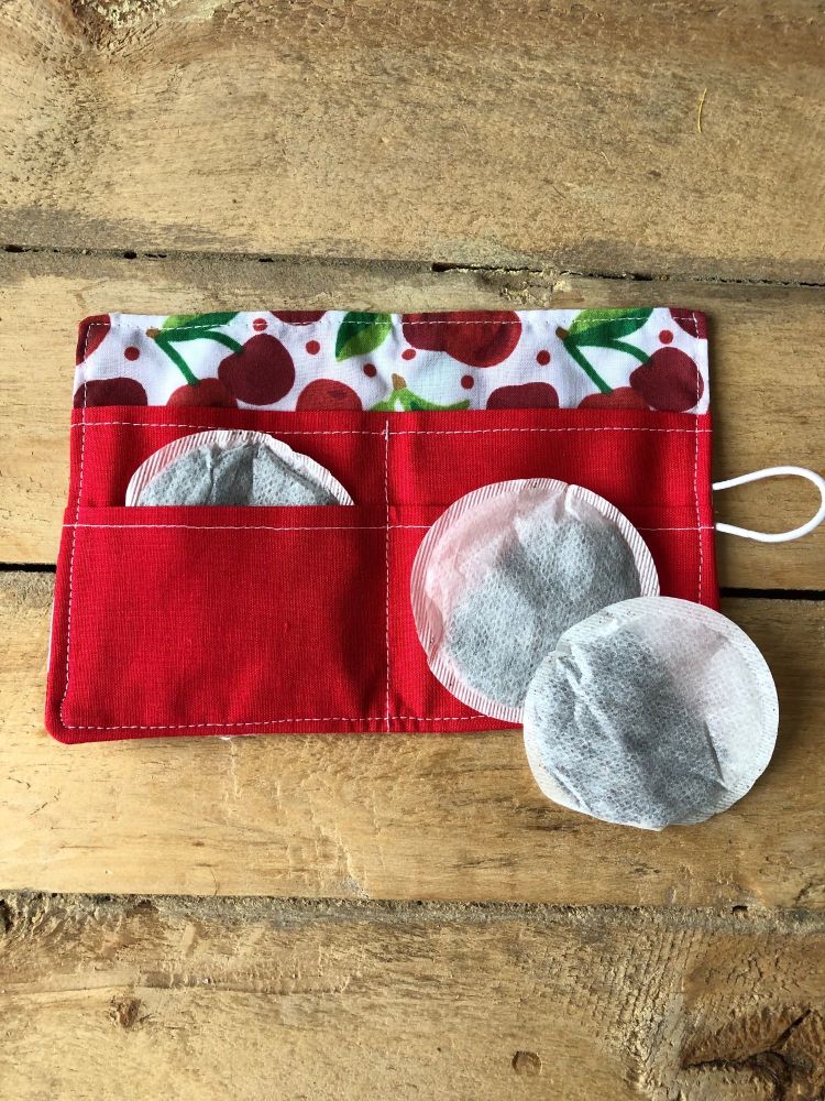 Tea Bag Wallet - Cherries