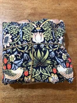 Wheat and Lavender Bag - William Morris Strawberry Thief