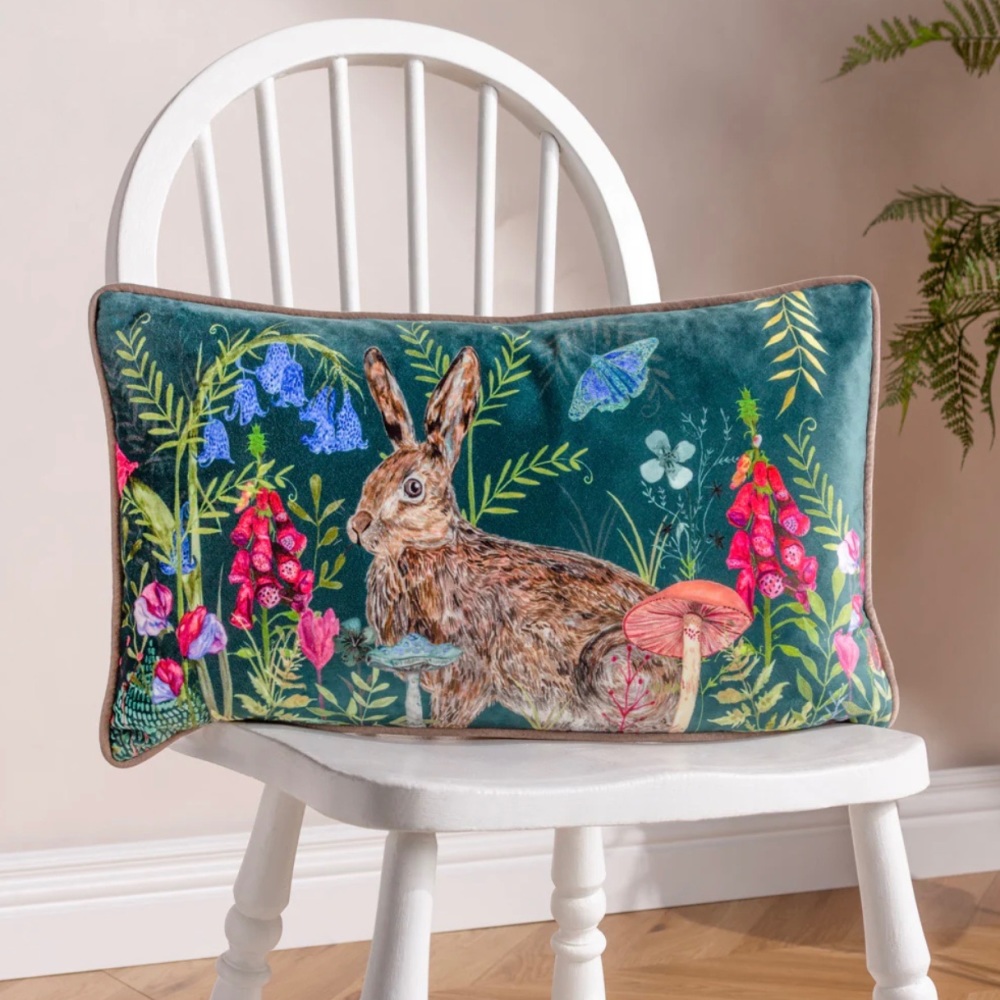 Rectangle Cushion - Willow Rabbit