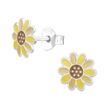 Sterling Silver Studs - Sunflowers