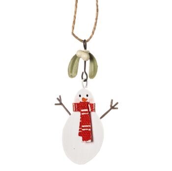 Snowman with Mistletoe
