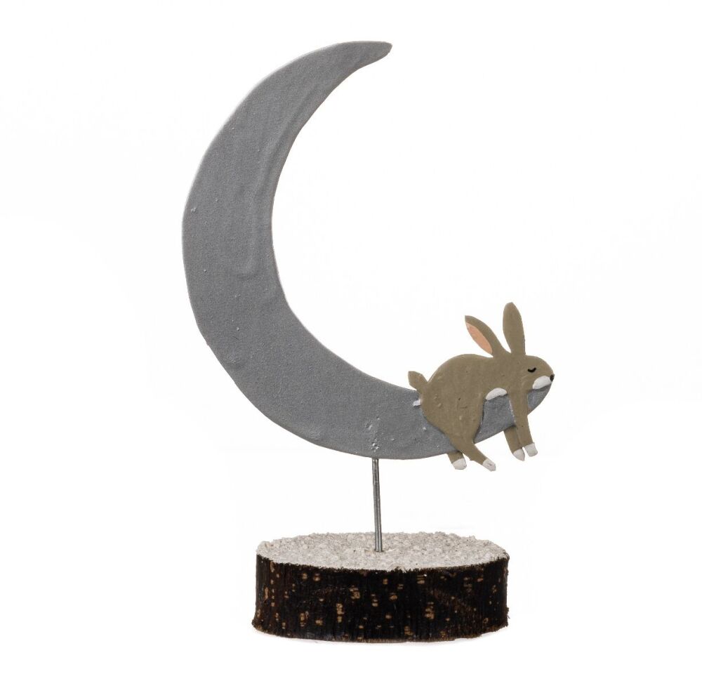 Hush - Bunny Sleeping on the Moon