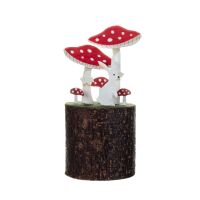 Toadstool and Hare on Log