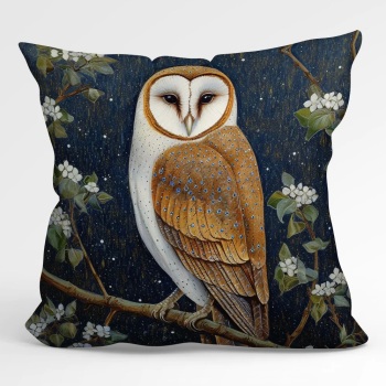 Velvet Cushion - Owl