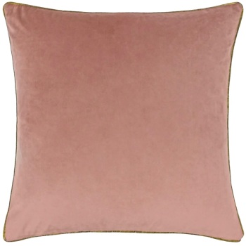 Large Velvet Cushion - Blush and Gold