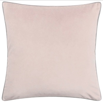 Large Velvet Cushion - Blush and Grey