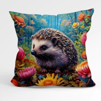 Velvet Cushion - Hedgehog