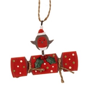 Shoeless Joe - Hanging decoration - Robin on Cracker