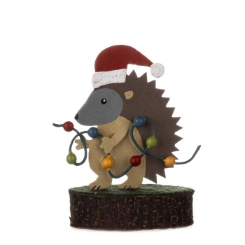 COMING SOON Shoeless Joe - Standing Decoration - Hedgehog with Lights