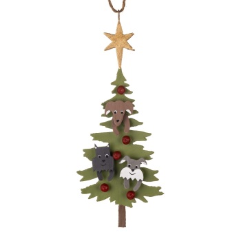 Shoeless Joe - Hanging Decoration - Dogs in Tree