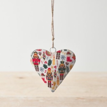 Nutcracker Metal Hanging Heart