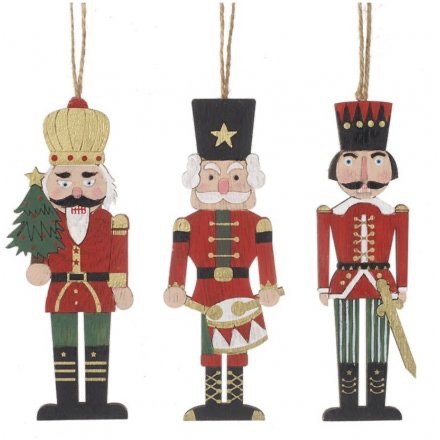 Nutcracker Soldier Wooden Hanging Decoration