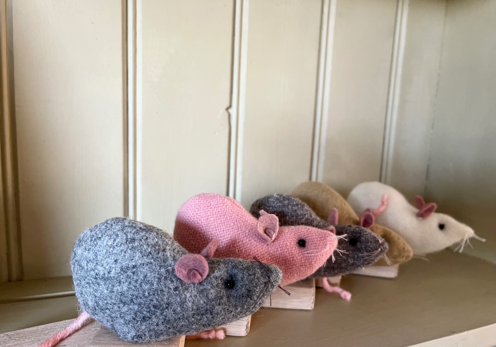 Wool Mouse Door Stop