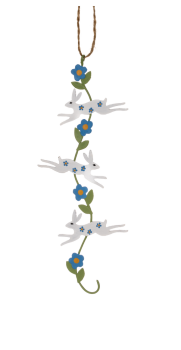 Flowers and Bunnies Hanger