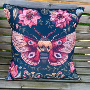 Garden Cushion - Moth