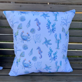 Garden Cushion - Ocean - Blue