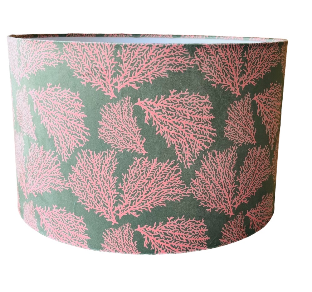 Lampshade - Luxury Velvet - Izabella Peters - Coral - 40cm