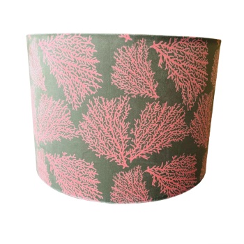 Lampshade - Luxury Velvet - Izabella Peters - Coral - 30cm