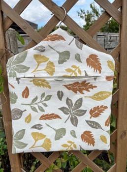 Handmade Peg Bag - Autumn Leaves