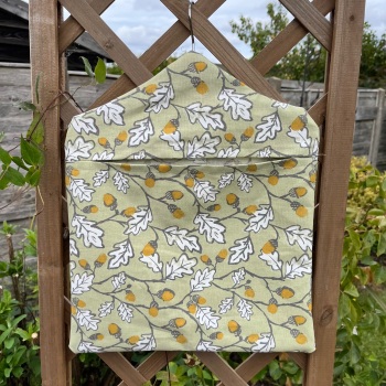 Handmade Peg Bag - Acorns and Oak Leaves