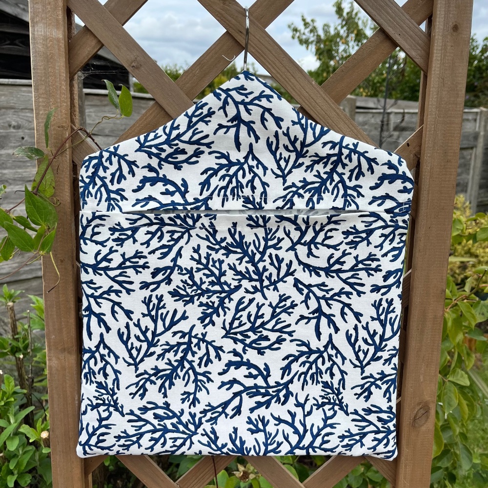 Handmade Peg Bag - Seabed Navy