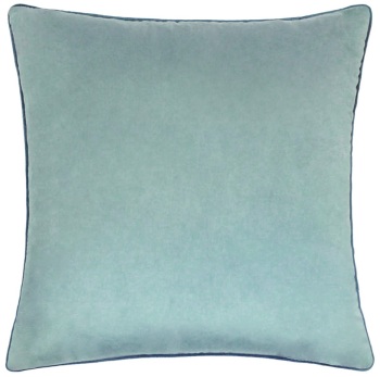 Large Velvet Cushion - Mineral and Teal