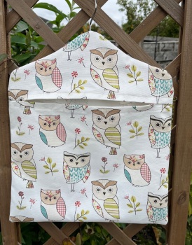 Handmade Peg Bag - Owls