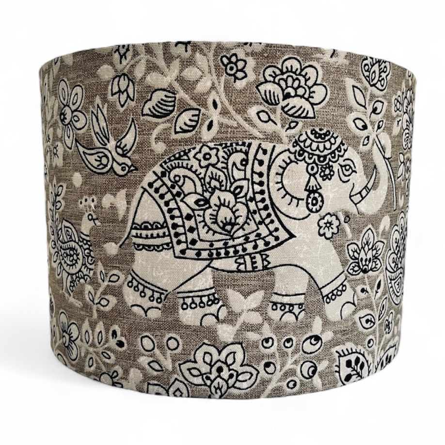 Handmade Lampshade - Eastern Elephant
