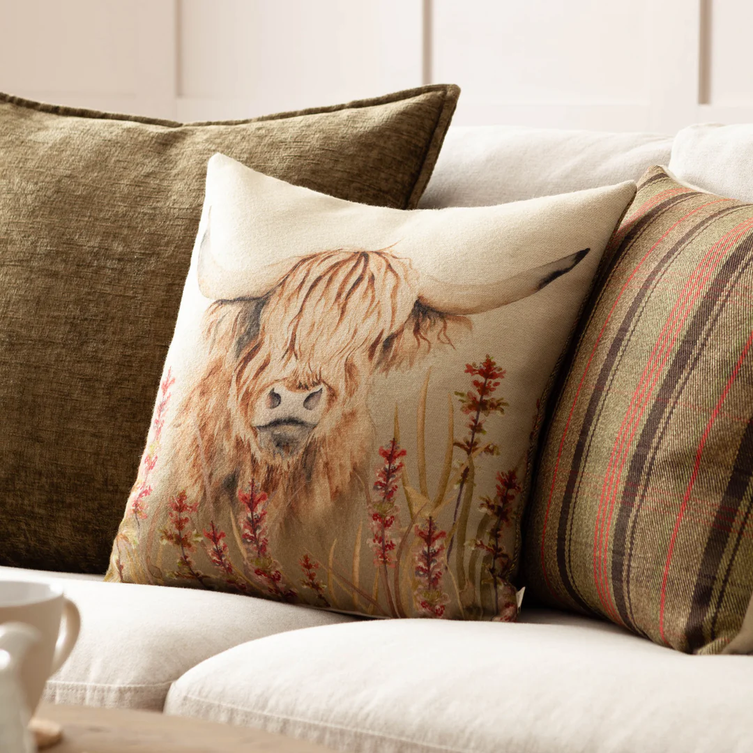 Bramble - Highland Cow Cushion