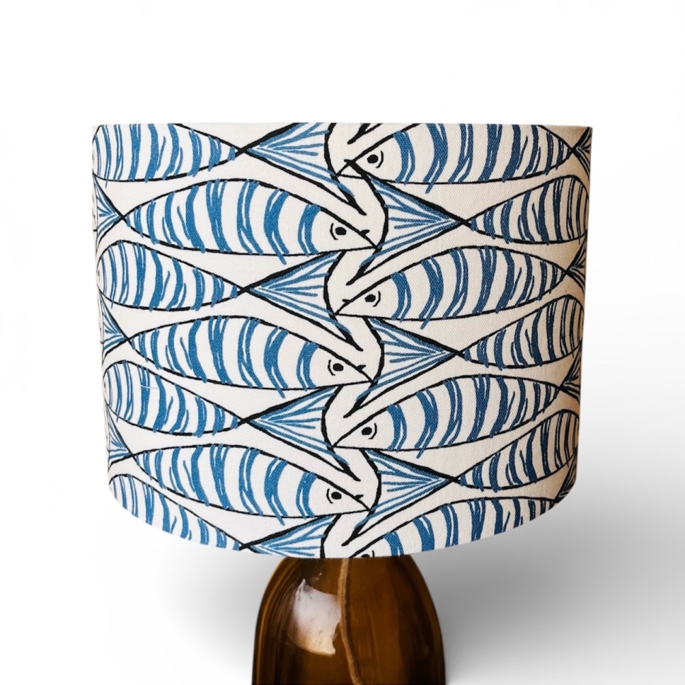 Handmade Lampshade - Sardines