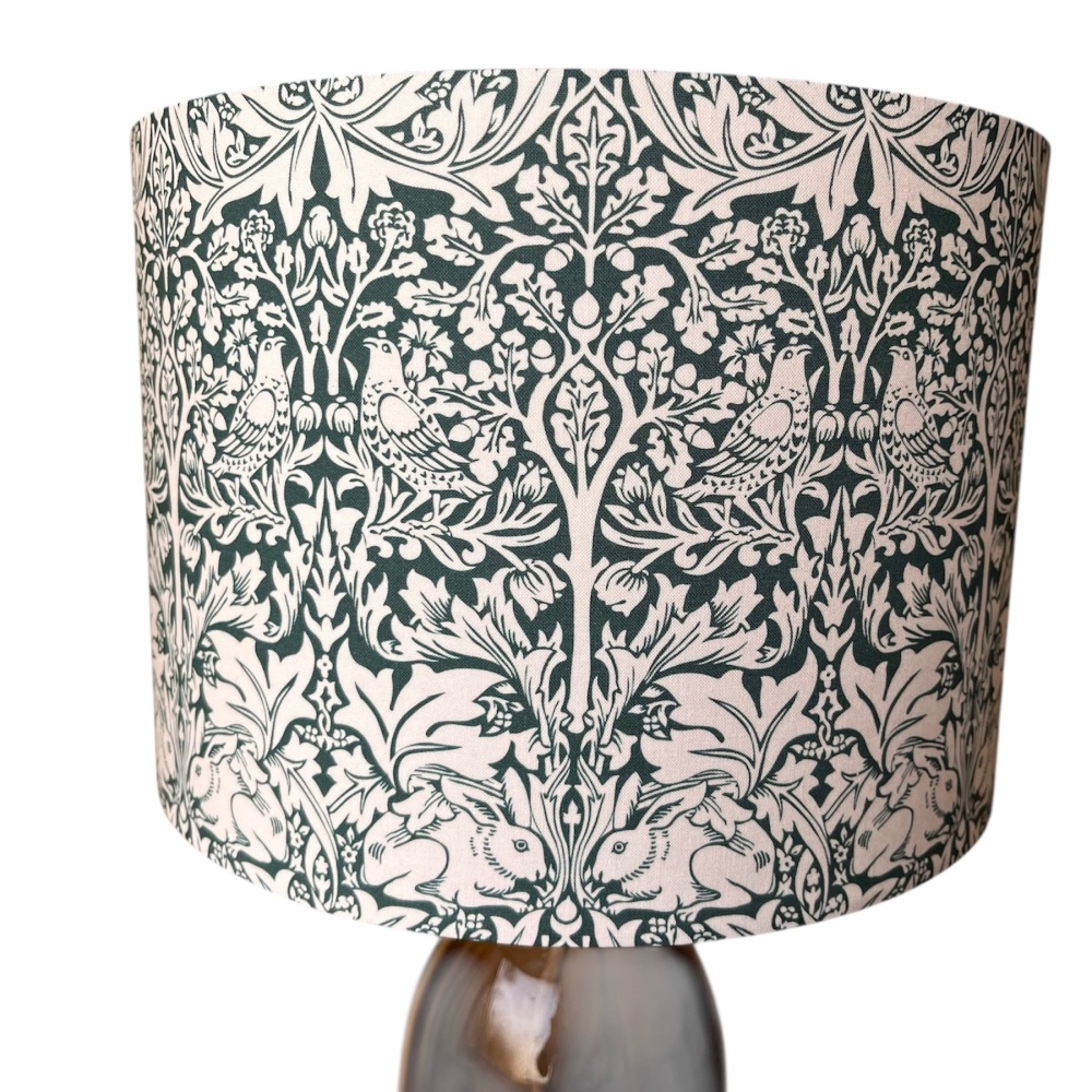 Handmade Lampshade - William Morris Brother Rabbit Forest