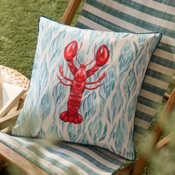 Garden Cushion - Marine Lobster