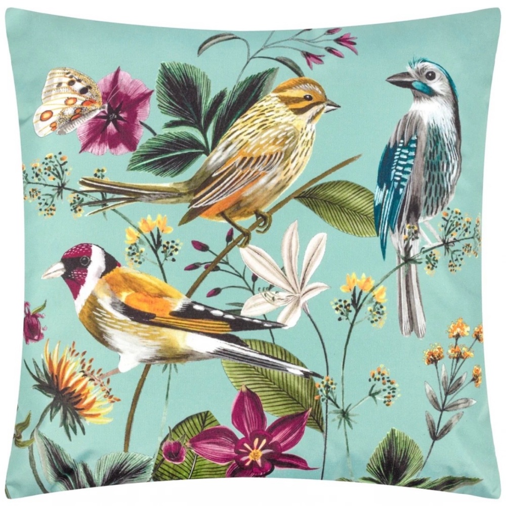 Garden Cushion - Midnight Garden - Birds