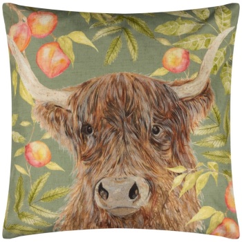 Garden Cushion - Country Highland Cow