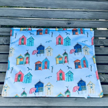 Folding Travel Sit Mat - Beach Huts