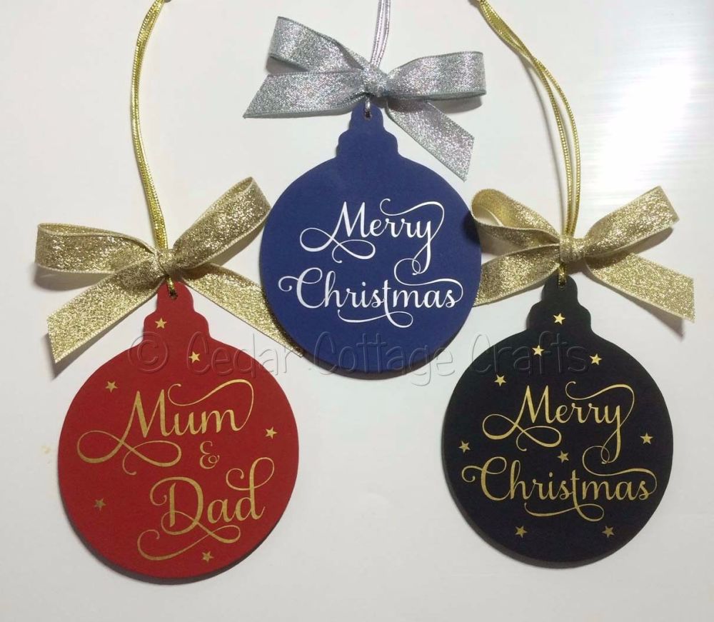 Personalised Christmas Tree Bauble