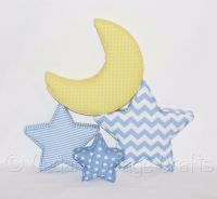 Fabric Covered Padded Moons