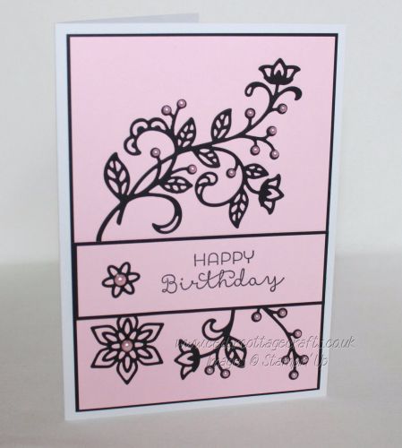 Happy Birthday Card -  Flourishing leaves & flowers