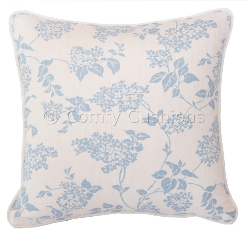 Laura Ashley Lilac Delphinium cushion covers