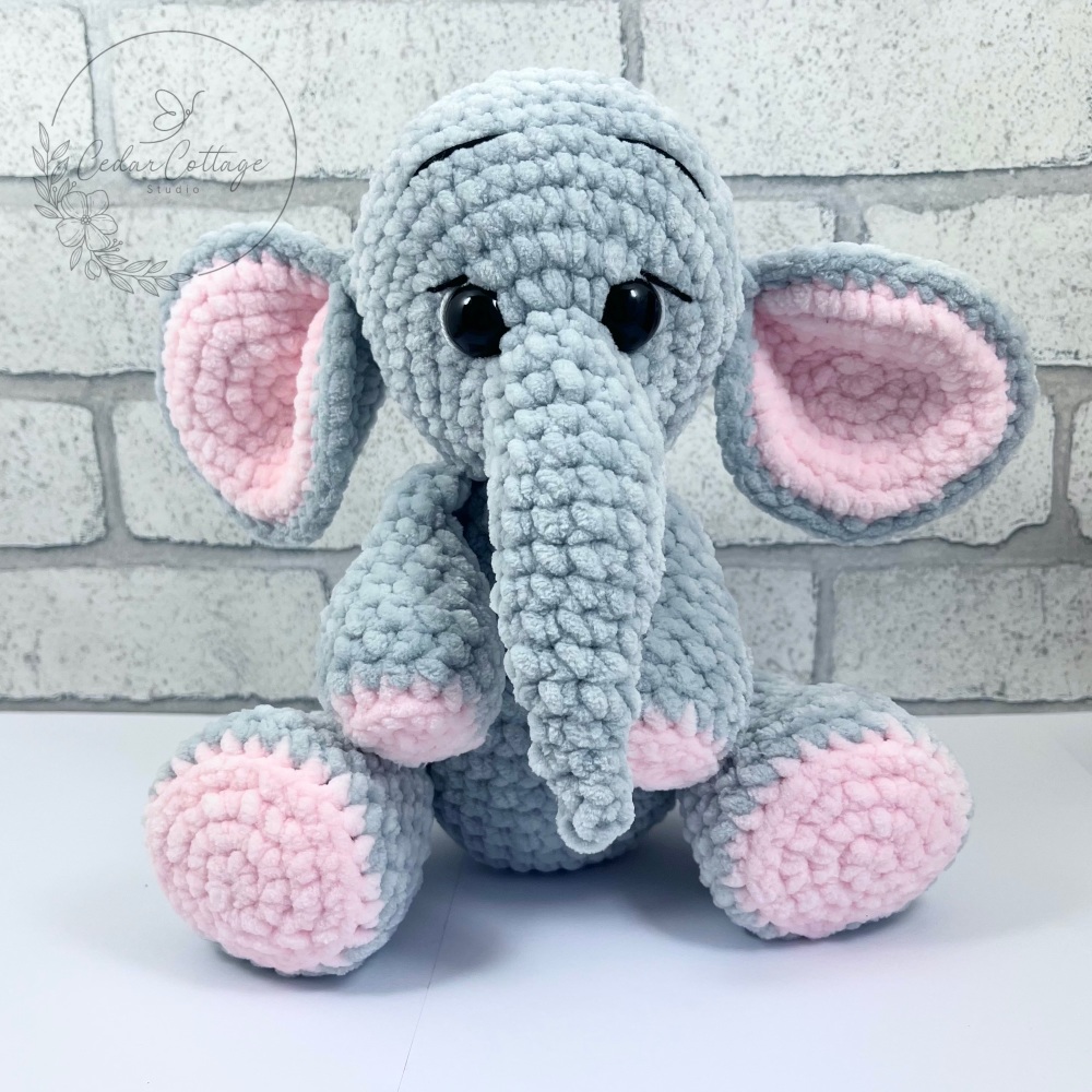 Elephant - Grey & Baby Pink