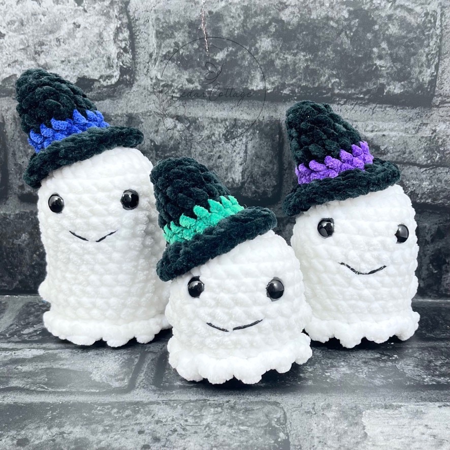 Ghost Family in Witches Hats