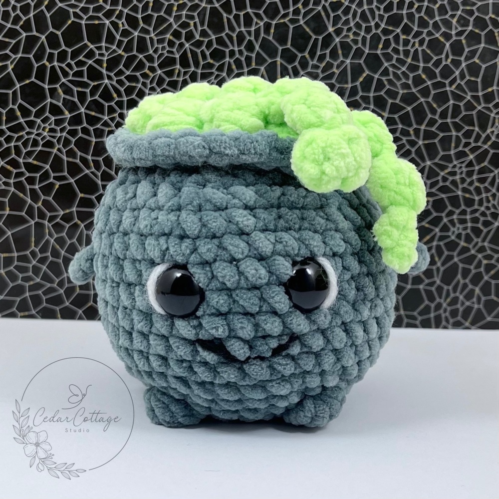 Bubbling Cauldron - Dark Grey & Lime