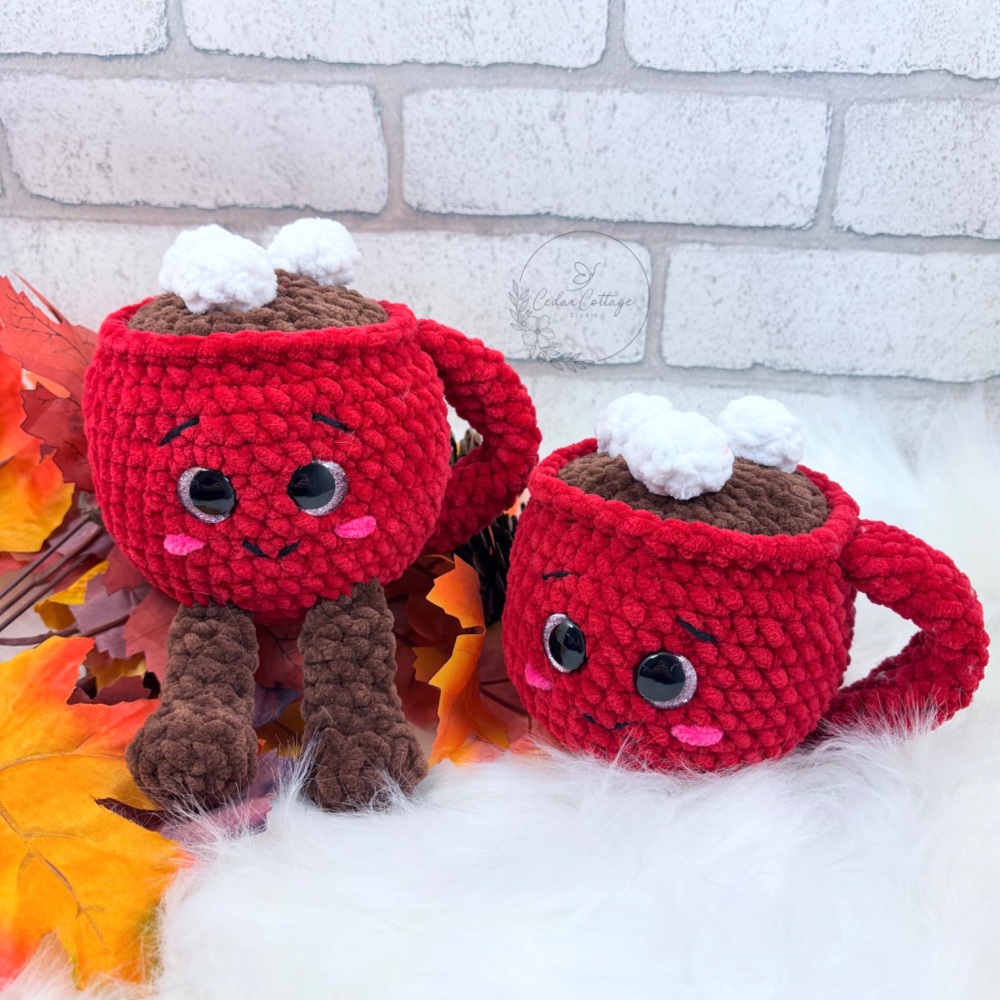 Hot Chocolate Cup with Mini Marshmallows & Optional Legs