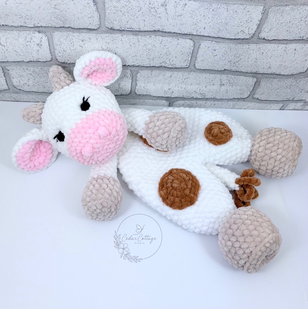 Cow Snuggler Digital Crochet Pattern
