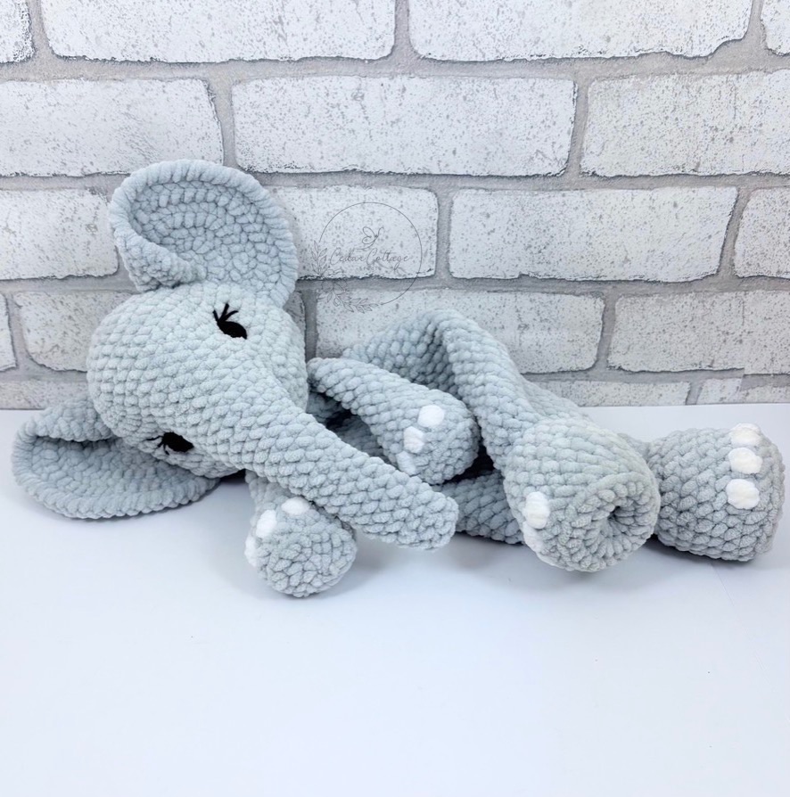 Elephant  Snuggler Digital Crochet Pattern