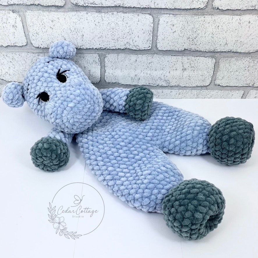 Hippo Snuggler Digital Crochet Pattern