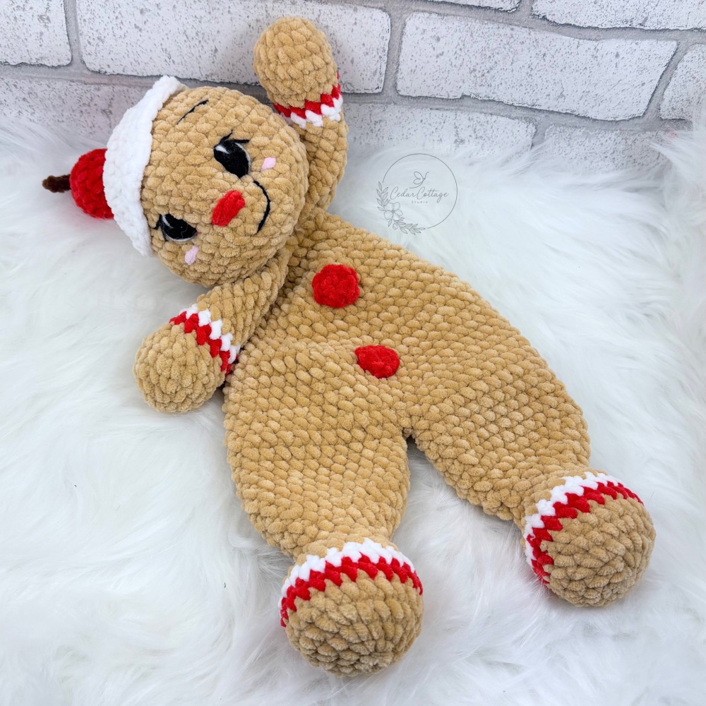 Gingerbread Man Snuggler Digital Crochet Pattern