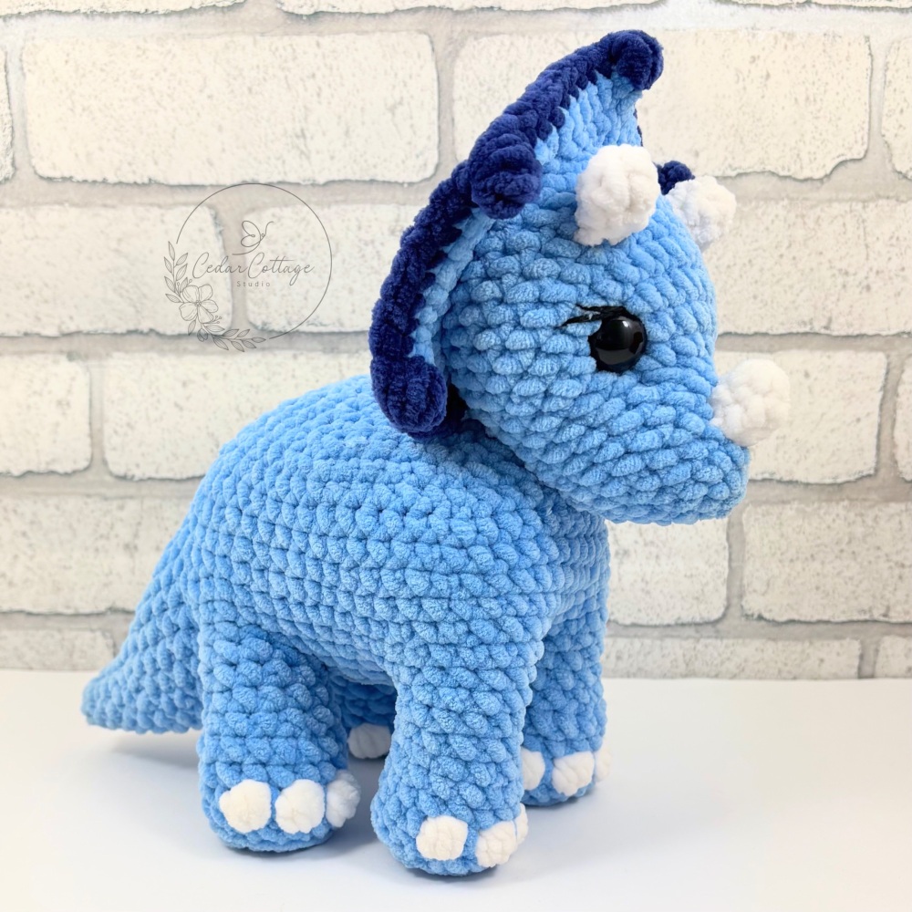 Triceratops Digital Crochet Pattern