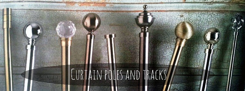 metal curtain poles and tracks