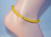 Yellow Jade Anklet